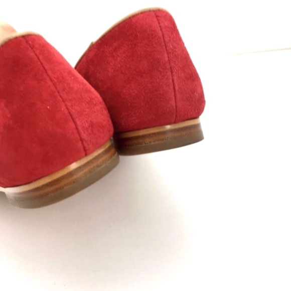 VICTORIA’S Secret Suede Slip on Flat Loafers in Red Size 7 - Picture 7 of 9